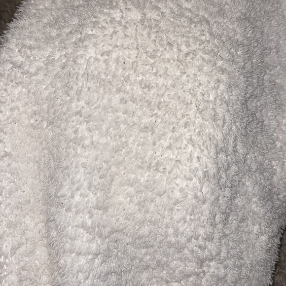 Furry White Joggers. - Picture 3 of 3